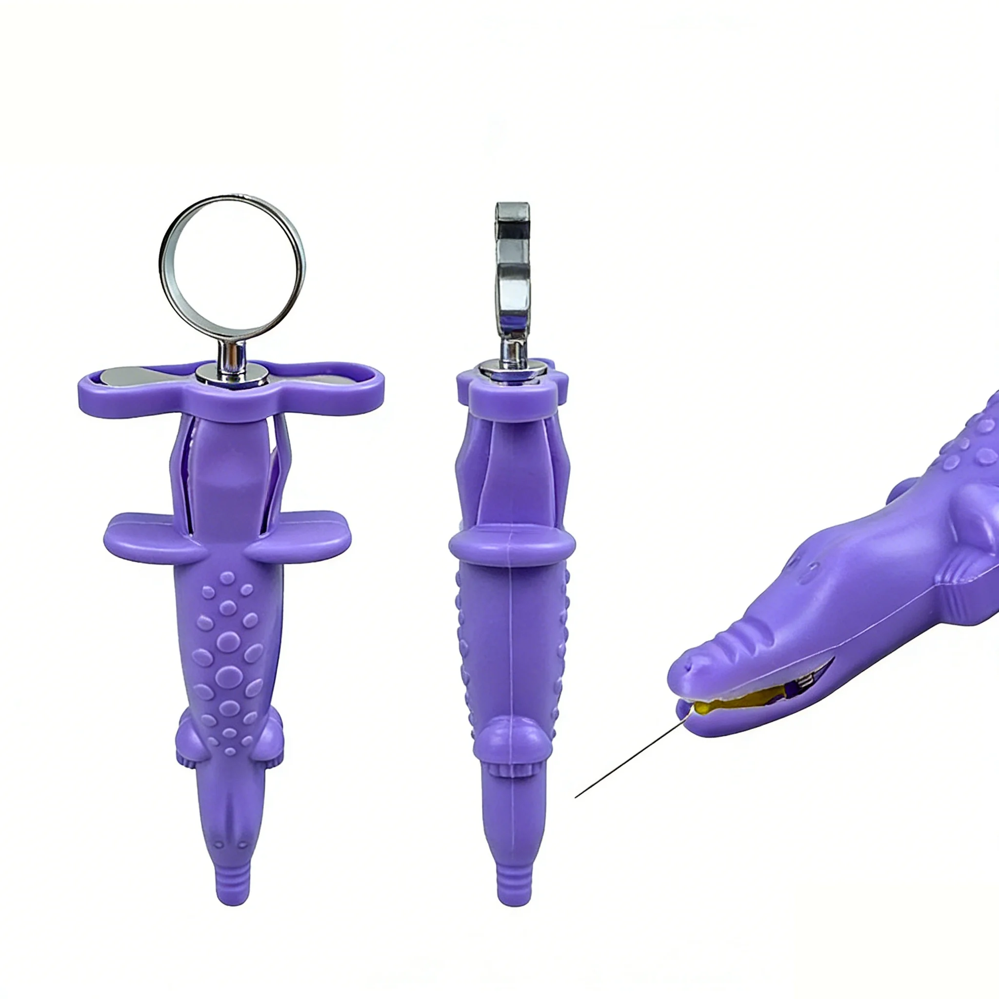 

1pc Dental Syringe Sleeve Crocodile Shaped Reusable Dentistry Syringe Protective Cover Dentist Surgical Injector Tool Instrument