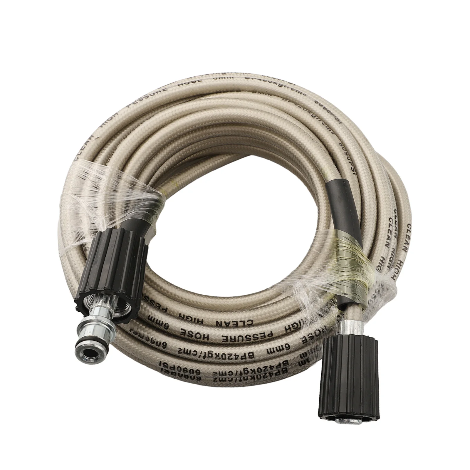 Polytetrafluoroethylene High Pressure Washer Hose 10M Replacement Extension with Secure M22 Ends for Optimal Performance