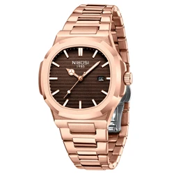 NIBOSI Männer Uhren Analog Quarz Edelstahl Militär Uhren für Männer Wasserdicht Auto Datum Armbanduhr Relogio Masculino