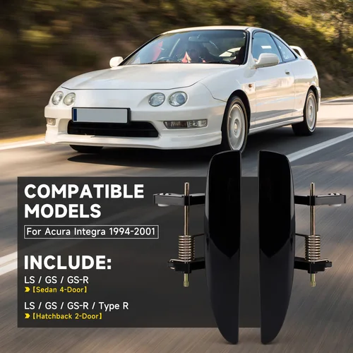 Imagen 1 del producto Artudatech - Palancas de manija de puerta exterior, 2 unidades, para Acura Integra 1994-2001 1995 1996 1997 1998 1999, accesorios para coche