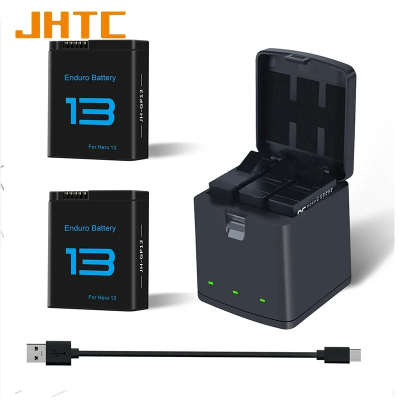 GoPro用バッテリー充電器,ヒーロー13ブラックバッテリー,スポーツカメラ,バッテリーアクセサリー