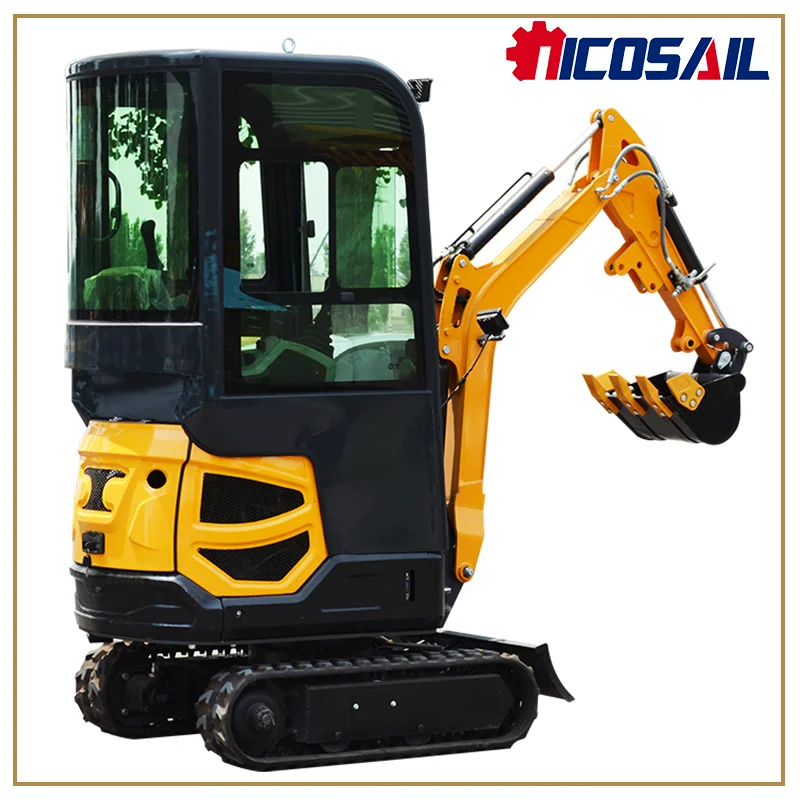 

Chinese customized NICOSAIL OKW18 High quality Mini Crawler Hydraulic 1.8 Ton Excavator Color Digger Mini Digger For Sale