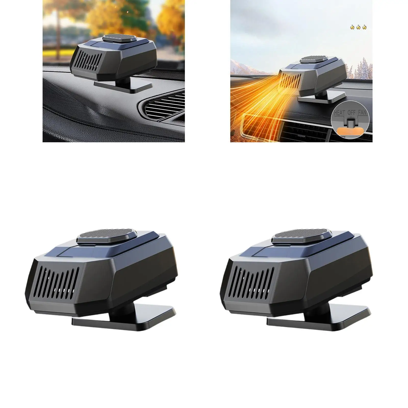 Car Heater Portable Demister Automotive Replacement Heater Windshield Heater