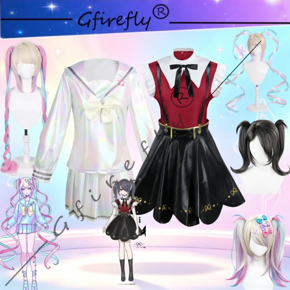 needy-streamer-overload-kawaiiangel-rain-cosplay-costume-ame‑chan-holographic-laser-women-dress-game-character-role‑play-outfit