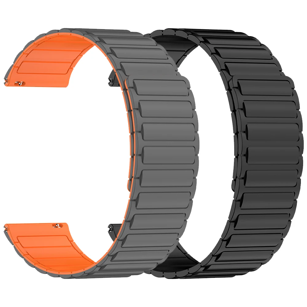 Bracelet magnétique 22 mm pour AMAZFIT Active Max 48 mm BALANCE 2 BIP 6 5 UNITY GTR 4/2e/3/3 Pro, boucles en silicone pour Xiaomi Watch 5