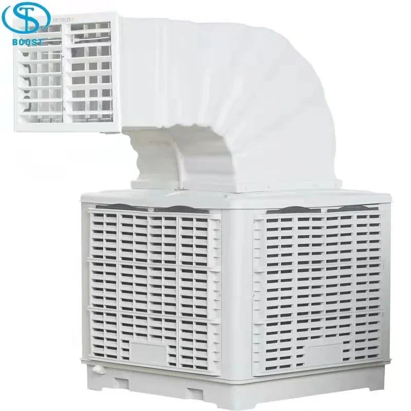 Industrial evaporative Water-Cooled Air Conditioner Wet Curtain Air Cooler for plant Cooling 9000BTU