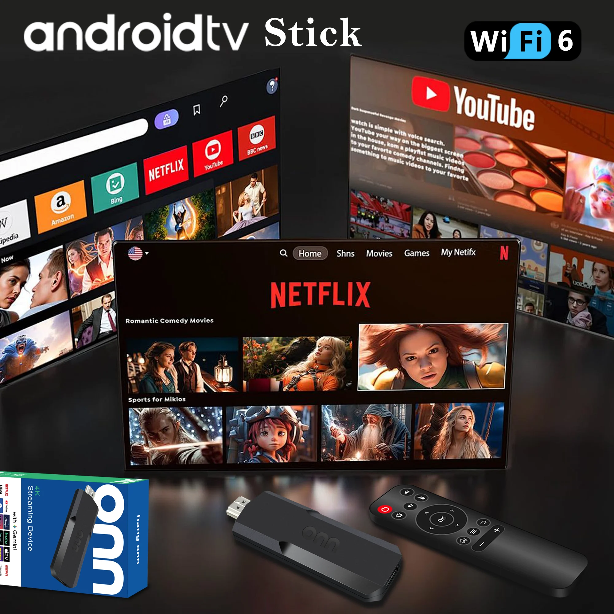 ONN F2 Smart TV Stick Android - 4K Media Player review and price
