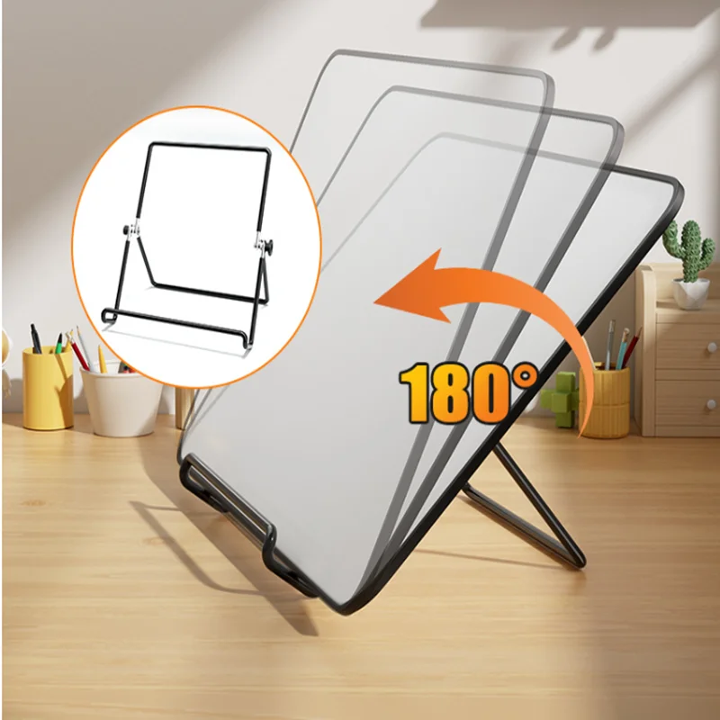  Erasable Double-sided Magnetic Writing Board 180°Adjustable Foldable Stand Handheld And Wall Mounted Teaching Mini Whiteboard