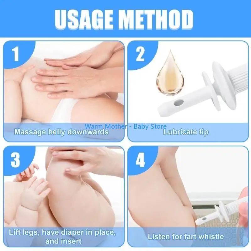 6 قطع من مسكنات مغص الغازات للأطفال، الحل الطبيعي لتخفيف غازات مغص الأطفال 57QE