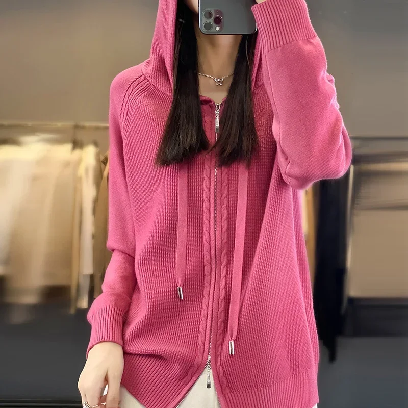 Sweaters Hoodies Women Soft Comfortable Sweater With Zipper For Women Loose And Casual Sweater Cardigan Women Sweatshirt Blazer