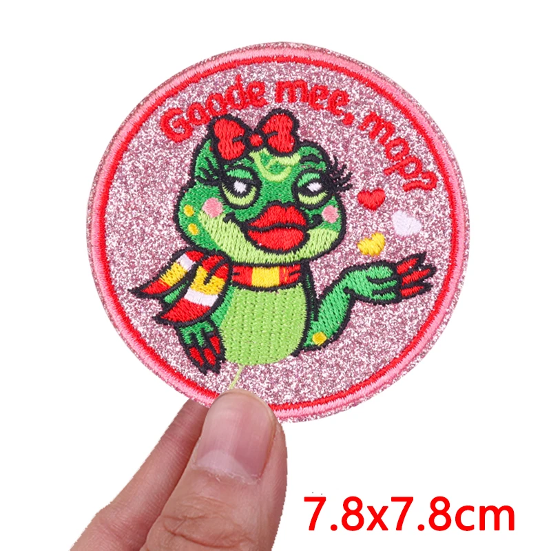 2026 NIEUWE Stijl Oeteldonk Emblem Patch Carnaval Voor Nederland Ijzer Op Patches Voor Kleding Stickers Kikker Borduren Patches