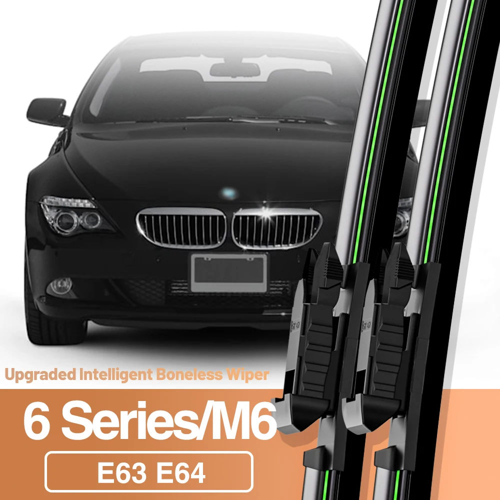 

2pcs For BMW 6 Series M6 E63 E64 2003-2010 Front Windshield Wiper Blades Windscreen Window Accessories 2004 2005 2006 2008 2009