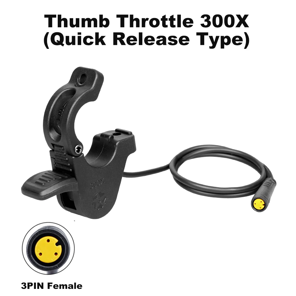 WUXING 300X Daumen-drossel Schnelle Release Elektrische Fahrrad Geschwindigkeit Beschleuniger Für Ebike Elektrische Roller BAFANG Tongsheng Motor 3PIN