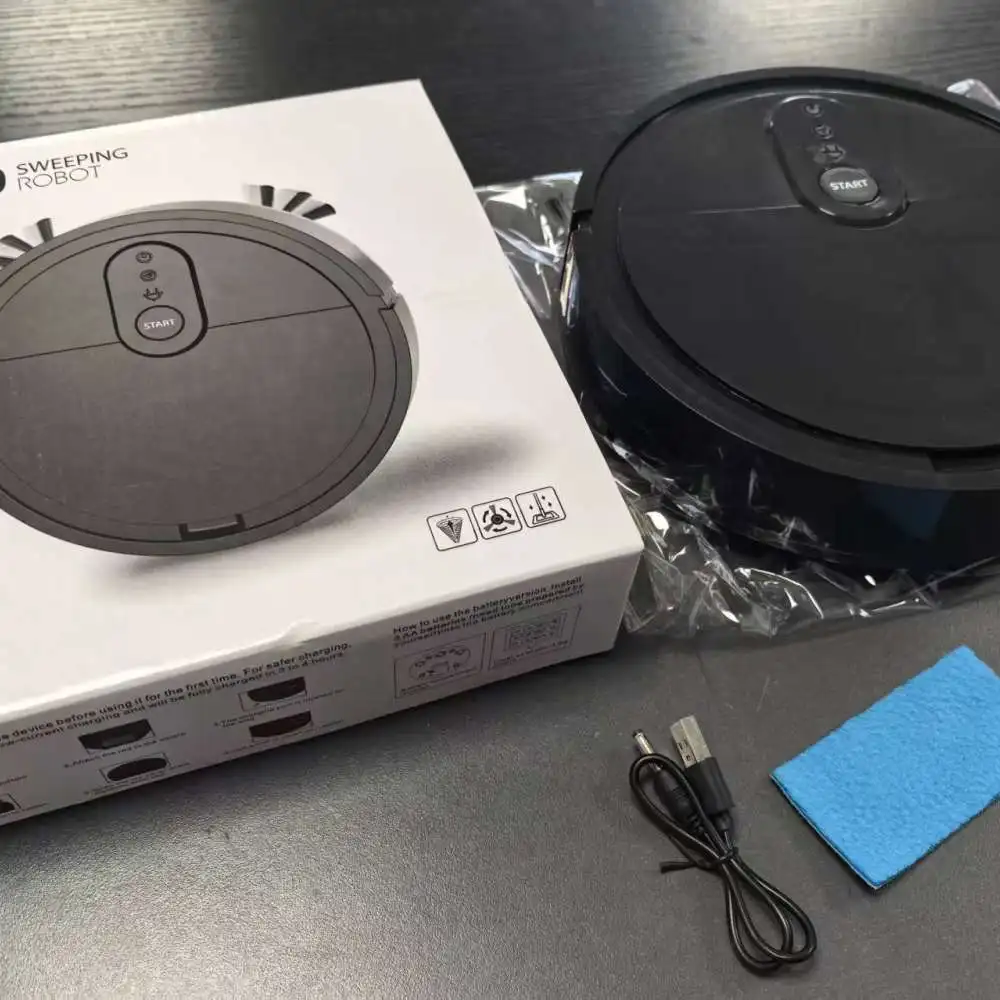 Smart Robot Vacuum Sweeper Machine Automatic Mopping Integrated Appliance For Home Floor Pet Hair Dust Cleaning