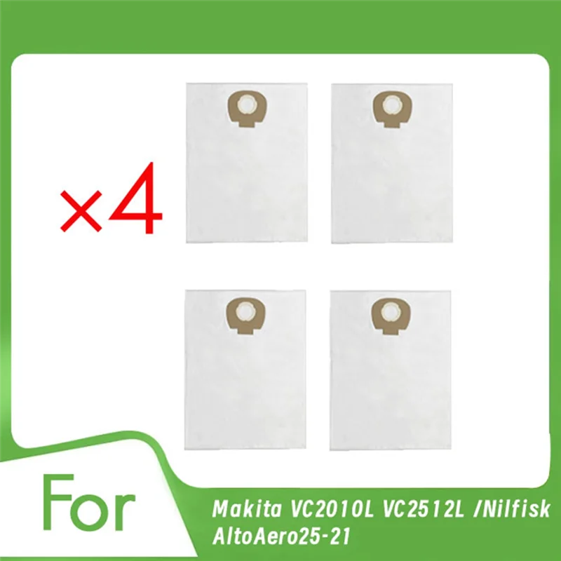 B59B-4 Pcs Dust Bag For  VC2010L VC2512L /Nilfisk Altoaero25-21 Robot Vacuum Long Lasting Spare Accessories