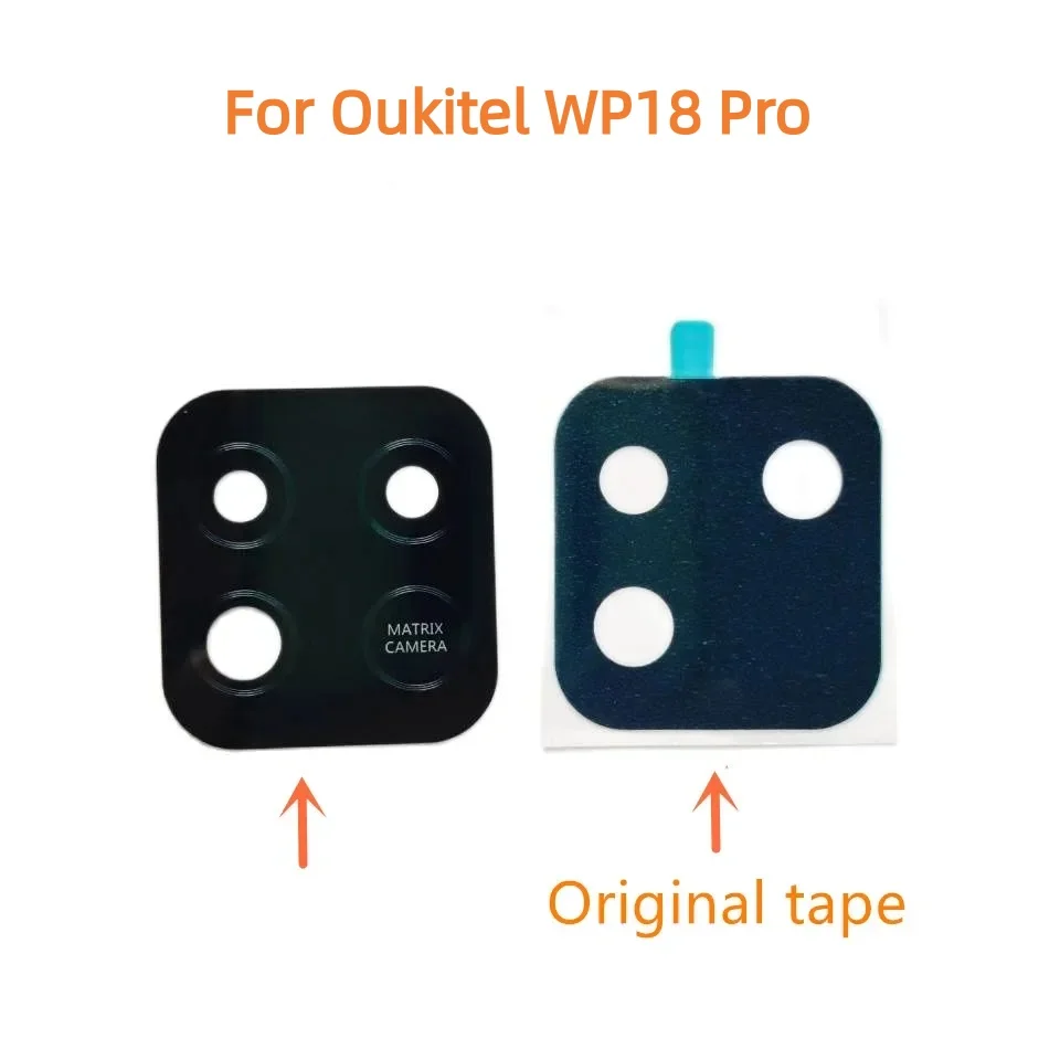 New Original For Oukitel WP18 Pro Phone Rear Back Camera Lens Glass Spare Part Screen Protective