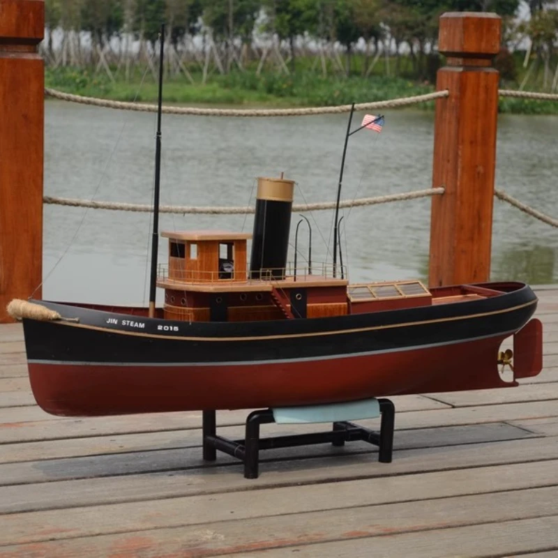 

1/50 Steam Tugboat KIT Version Simulation Ancient Ship Model Sets Steam Powered Wheel Boat Adult Assembly Civil Ship Toy