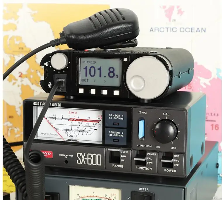 Oryginalny G-CORE XIEGU G106C G106 5W HF Transceiver QRP SDR Transceiver SSB/CW/AM trzy tryby krótkofalówka odbioru WFM