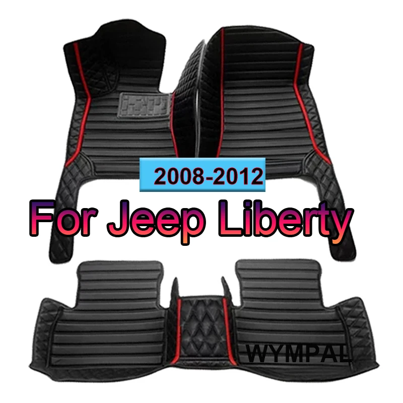 

Кожаные автомобильные коврики для Jeep Liberty Cherokee KK 2008 ~ 2012, универсальные водонепроницаемые накладки, коврики для пола, автомобильные аксессуары