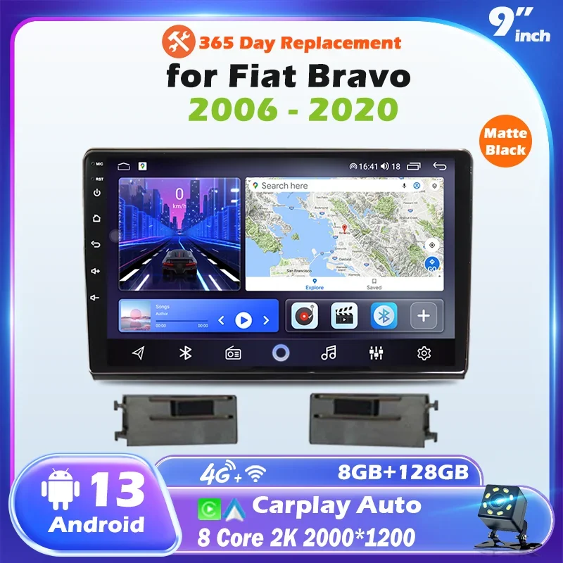 

Android Car Radio for Fiat Bravo Year 2006 - 2020 Multimedia Player Smart Unit Carplay Auto Car Devices Stereo GPS Navigation