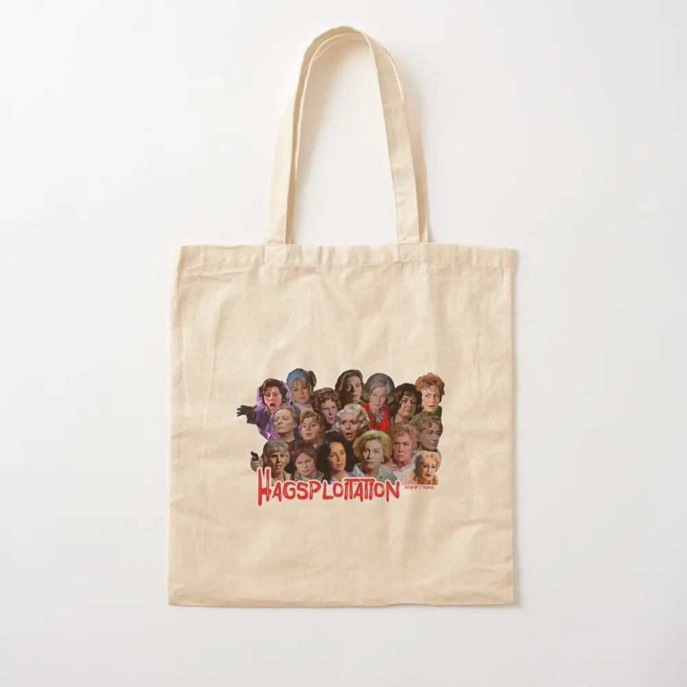 Hagsploitation Tote Bag canvas tote shopper bag women canvas tote bags men Custom bag