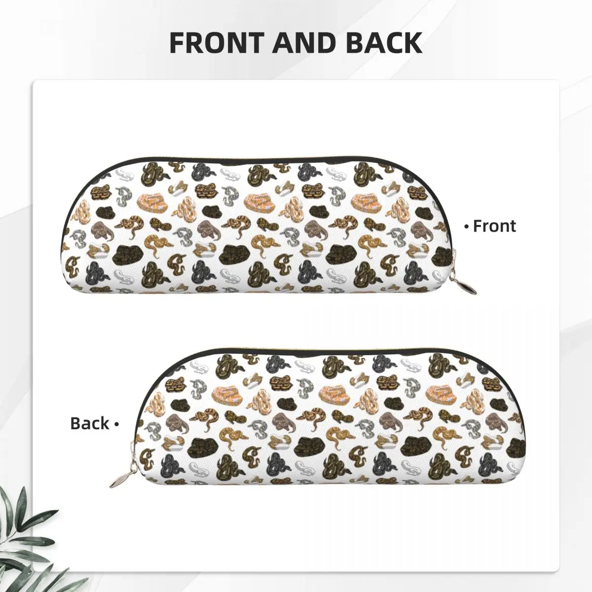 الكرة بيثون مورف الأفعى نمط مقلمة حامل قلم تخزين القرطاسية سعة كبيرة صندوق القلم حقيبة أقلام رصاص لمدرسة الطلاب