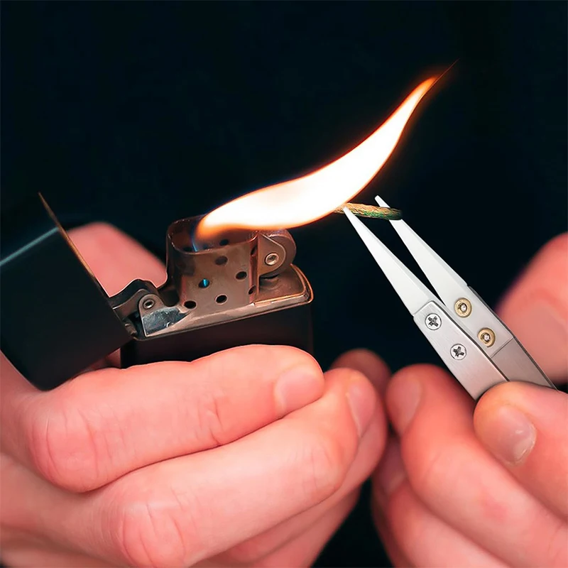 Precision Ceramic Titanium Tweezers Professional Repair Fingerprint Fly Line Phone Motherboard Antimagnetic Electronics Forceps