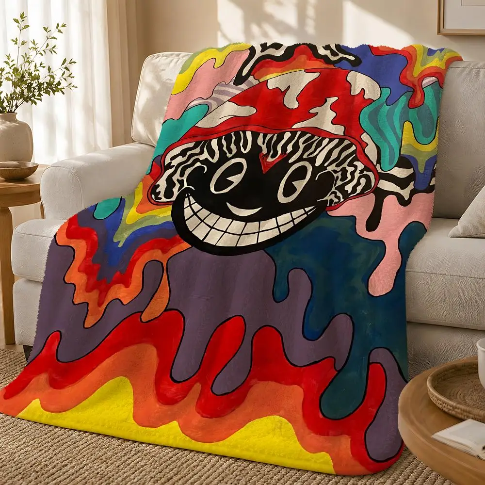 Lil D-Darkie Rapper Throw 1pc Flannel Blanket Soft Lightweight Warm Cozy For Bedroom Sofa Bed