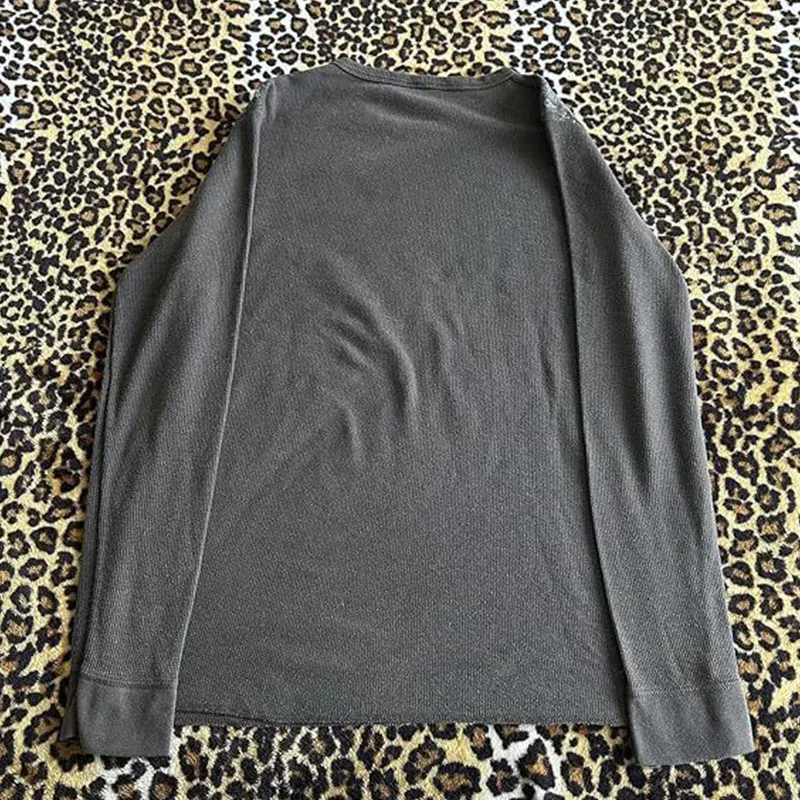 Early Spring INS European and American Cross border New Retro Printed Hot Diamond Round Neck Y2K Slimming Long Sleeve Women