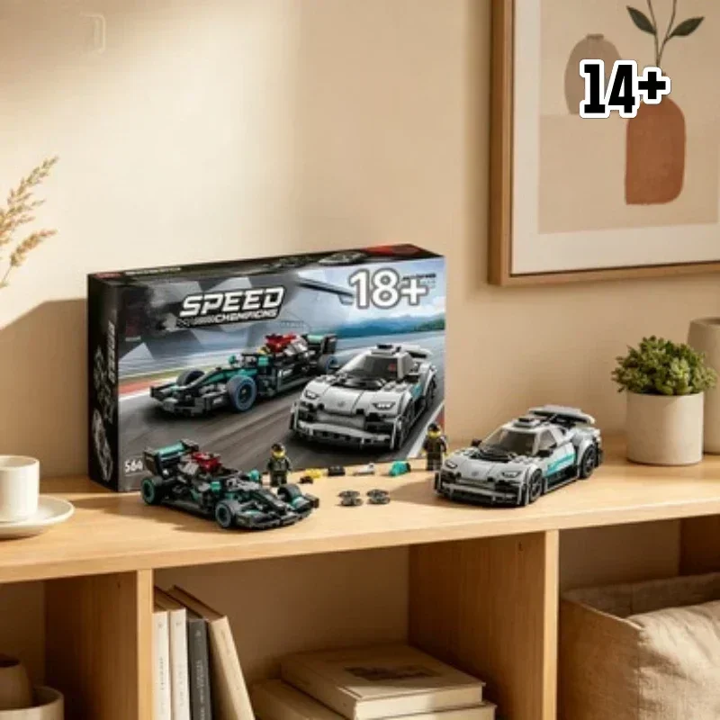 

Bandai New Arrival 76909 Mercedes-Benz F1 & Sports Car Collectible Building Detailed Gift compatible with LEGO bricks