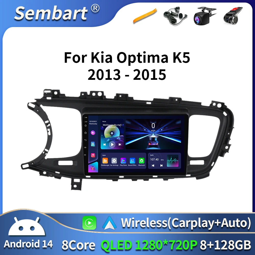 

4G Car Radio Carplay Android Auto For KIA Optima K5 Android all-in-one 2013 - 2015 Multimedia Player GPS Navigation Stereo BT