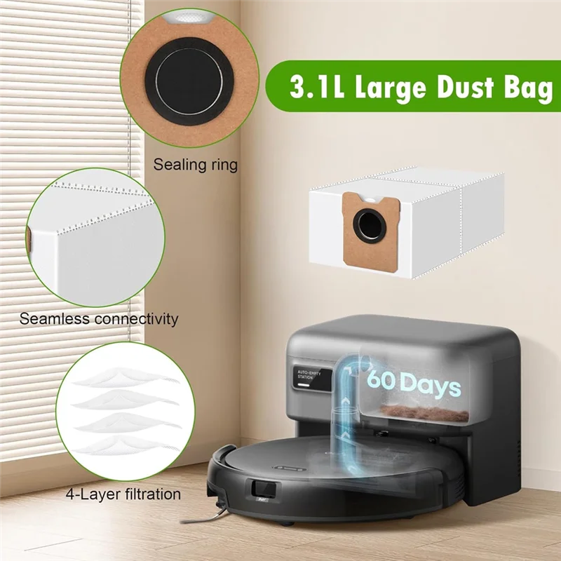 20er-Pack Ersatzzubehör, kompatibel mit dem Eufy C10 Roboterstaubsauger, das beste wie das Originalzubehör-AS97