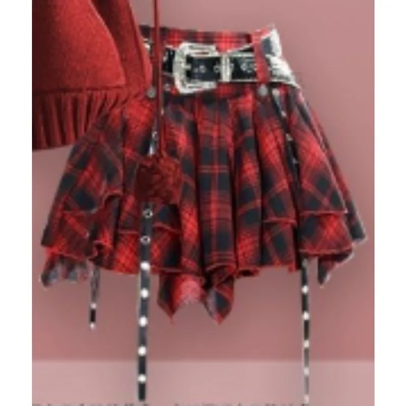 جديد النمط الأجنبي فضفاض وكسول معطف بقلنسوة تنوعا منقوشة تنورة قطعتين مجموعة رائعة بسيطة موضة الاتجاه شخصية #6