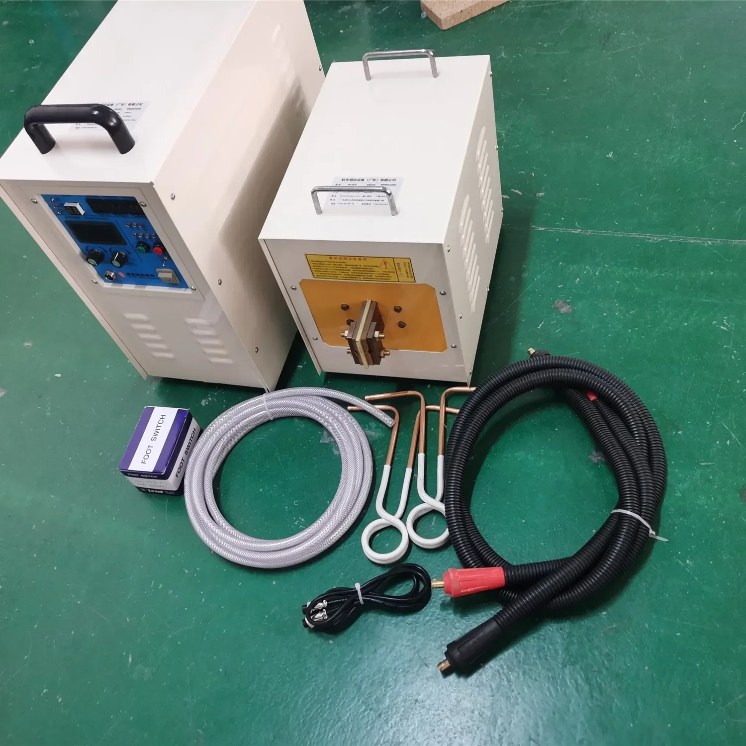 Air conditioning repair heating furnace copper tube brazing induction heater