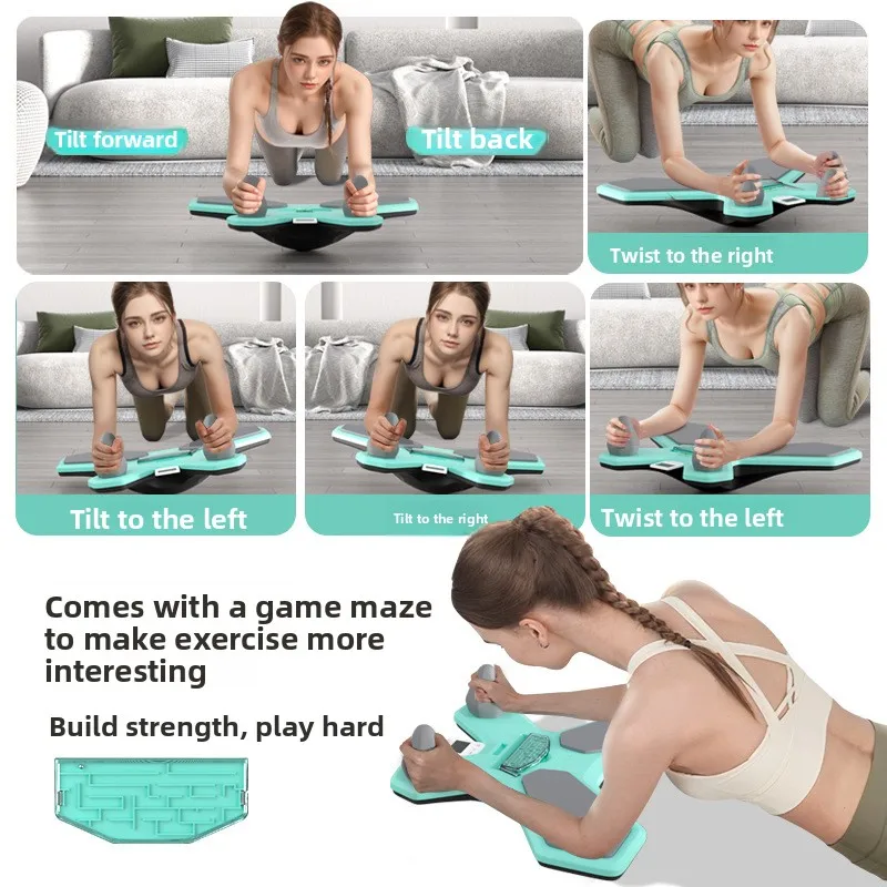 Multifunctional Timing Balance Board Plank Support Trainer Home Fitness Abdominal Muscle Exercise Equipment