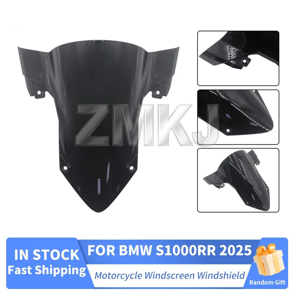 Para BMW S1000 RR S1000RR 2025 2026 Para-brisa Duplo Bolha Defletor de Vento Acessórios para Motocicleta Oferta de Presente