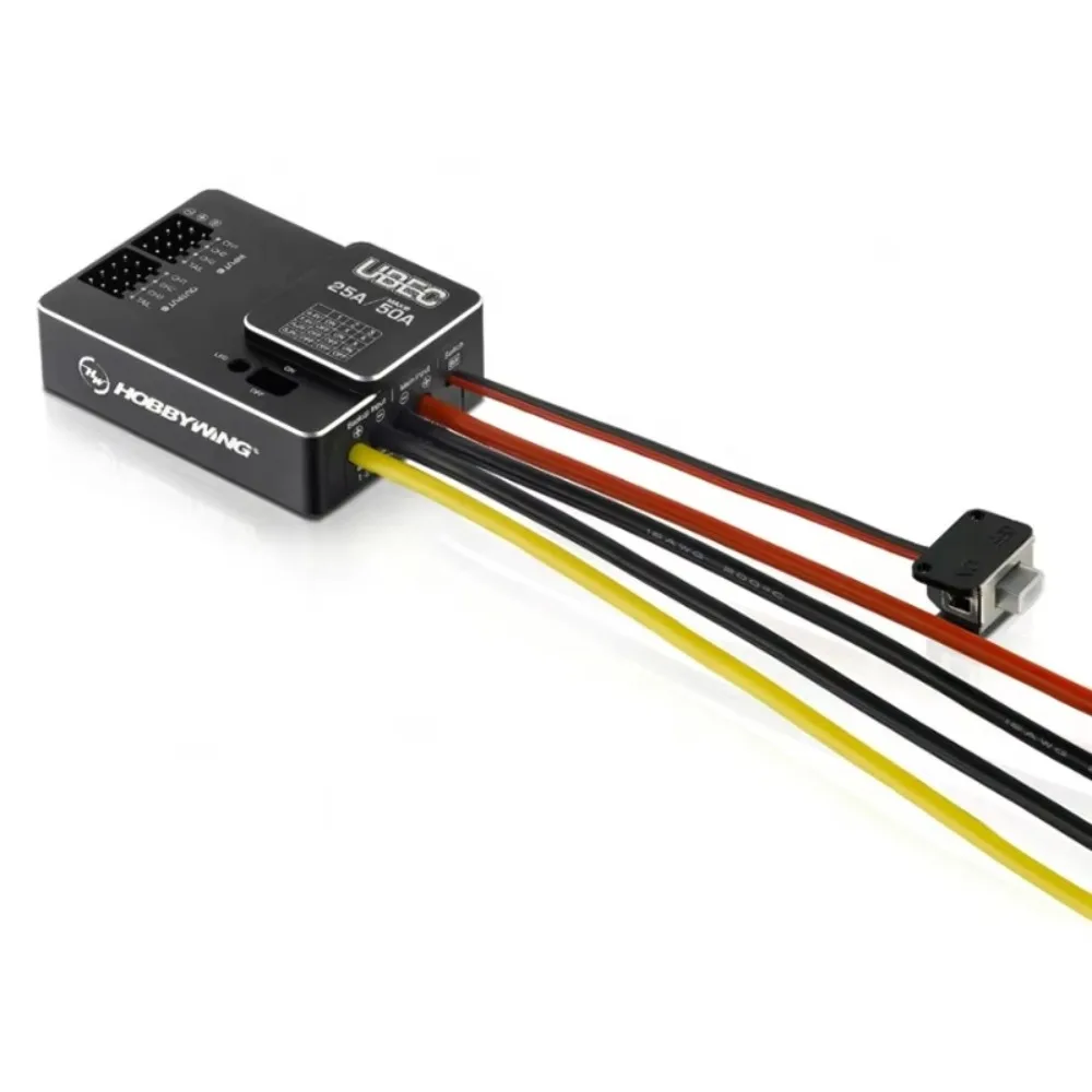 

Hobbywing UBEC 25A HV 3-18S Module 25A External Switching for DIY FPV Mini Racing Quadcopter Drone