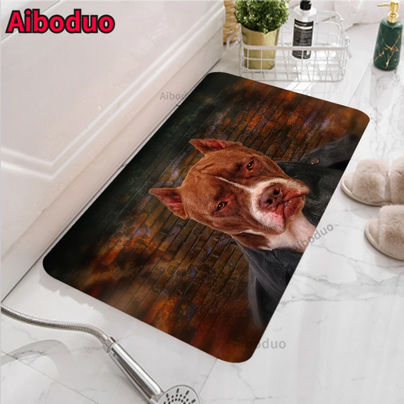 

Puppy Funny Cute Pet Living Room Bathroom Carpet Room Bathroom Non-slip Absorbent Pad Bath Mat Bathroom Carpet Bathroom