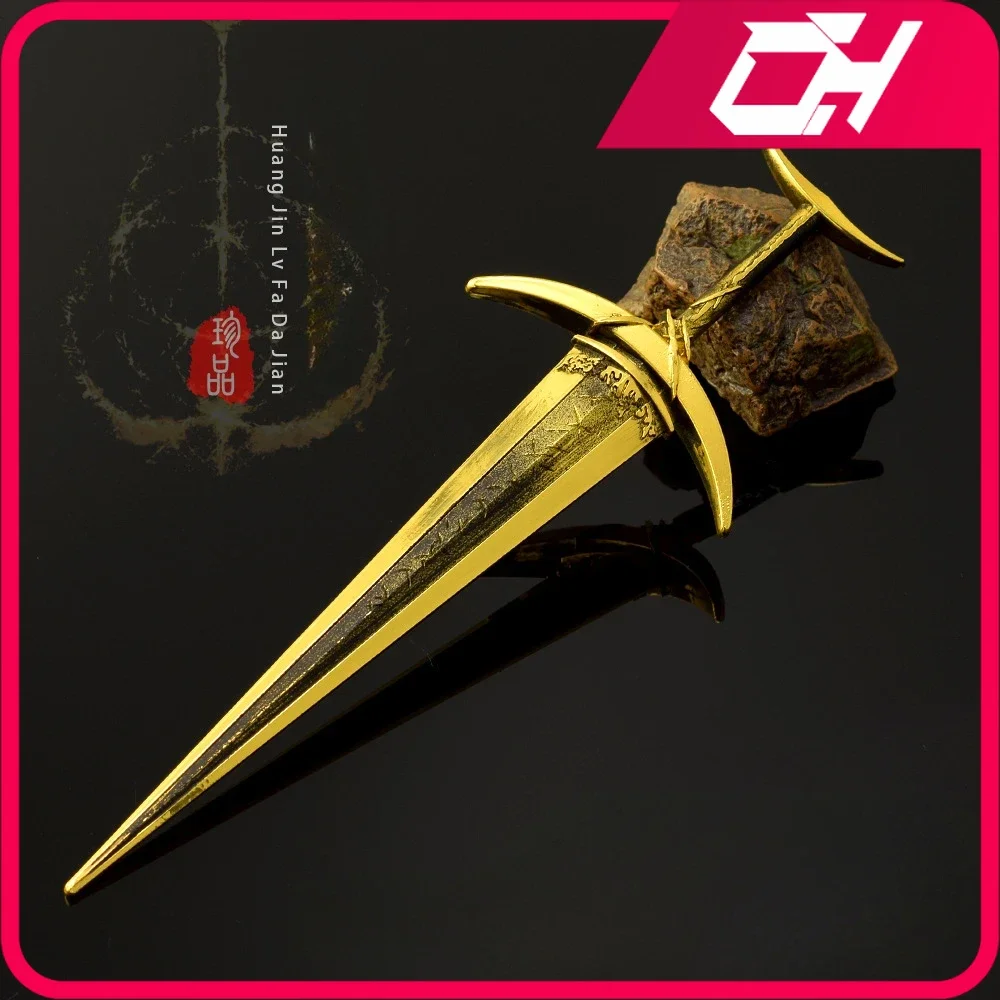 22cm jogo japonês ordem dourada greatsword corpo machado armamento samurai espada de metal modelo artesanato decorar ornamentos presentes brinquedos meninos