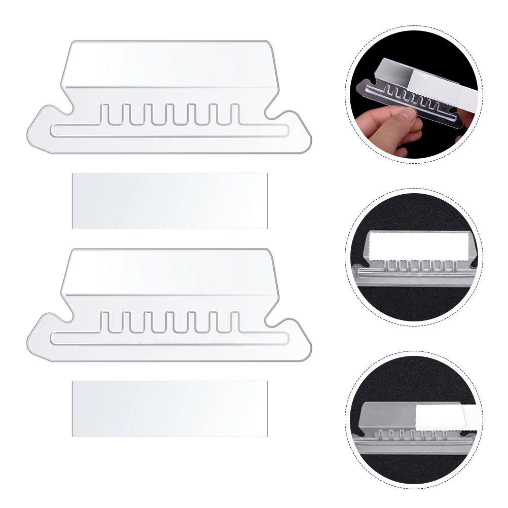 

1 Set Pvc File Folder Tabs Hanging Folder Labels Portable Classification Tabs For Office Hotel Archives File Organizer Binder