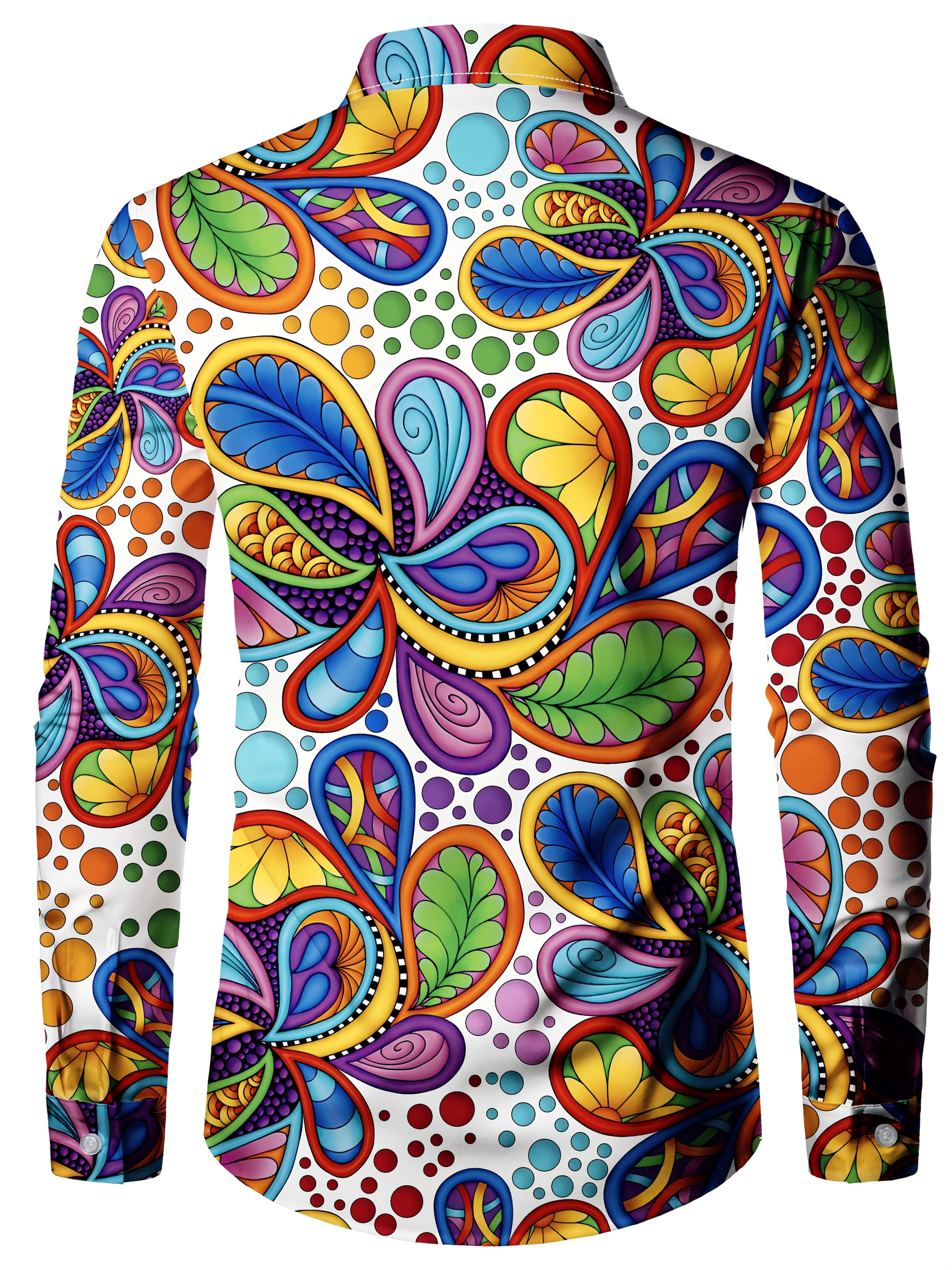 Fashion 3D Printed Geometric Pattern Shirt Casual Street Men's Shirt Simple Design Harajuku Men's Long Sleeve Top