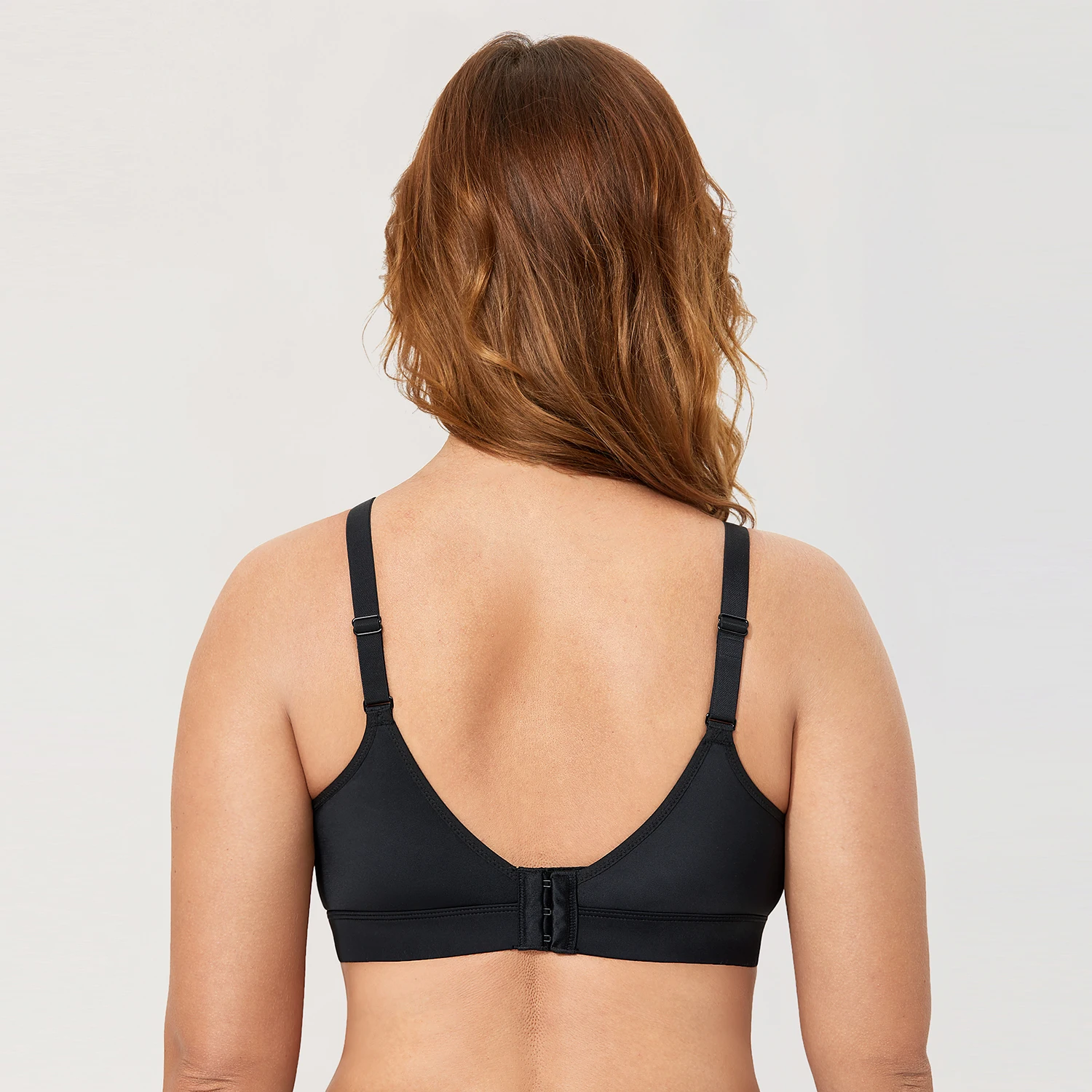 Women's Wireless Bra Plus Size Full Coverage Smooth Unlined Support Non Padded 34-48 B C D DD E F G