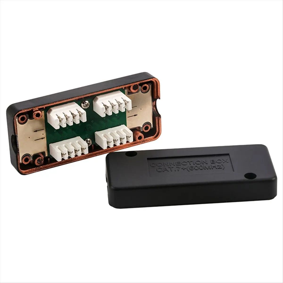 ABIU CAT7 RJ45 Junction Box Network Adapter 600MHz Ethernet LAN Cable LSA Connection Adaptor RJ45 Extention Extention Box