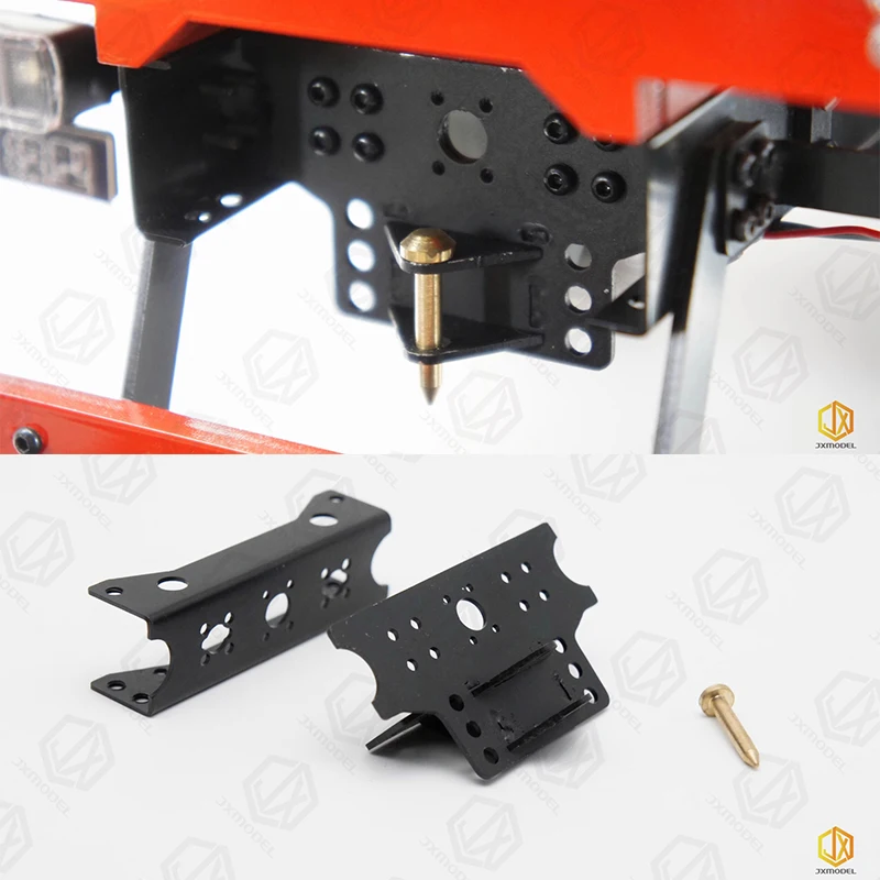 JXmodel Tail Towing Hook For Tamiya Car Model 1:14 Mud Head Heavy Trailer Dump Truck For MAN F2000 Scania Man Volvo Parts