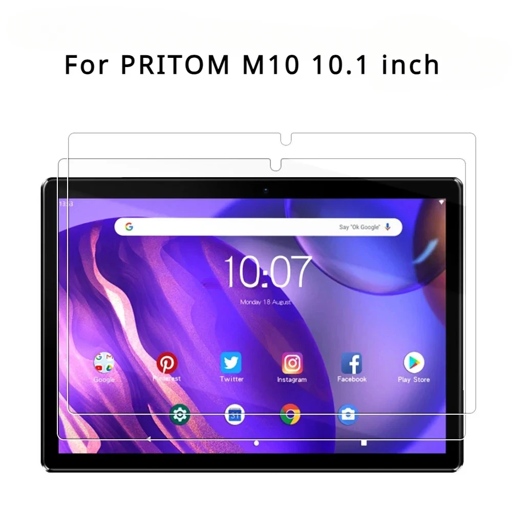 1/2/3PCS Temepred Glass for PRITOM M10 10.1 inch Protective Tablet Glass on PRITOM M10 10.1 inch Screen Protector