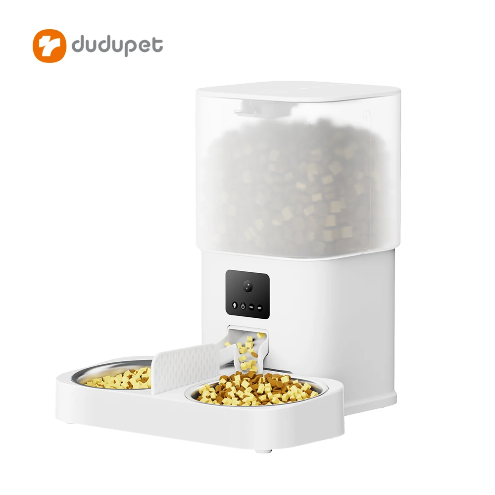 

Automatic Cat Feeder 6L Auto Pet Dry Food Dispenser Smart App Pet Feeder Wifi Pet Bowls & Feeders