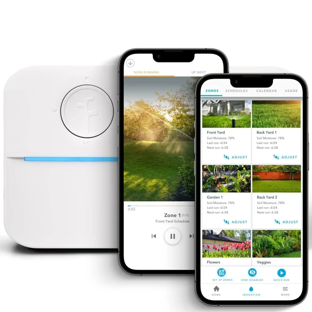 

Weather Intelligence Zone Smart Sprinkler Controller Simple Automated Scheduling Local, RainIrrigation System Controllers