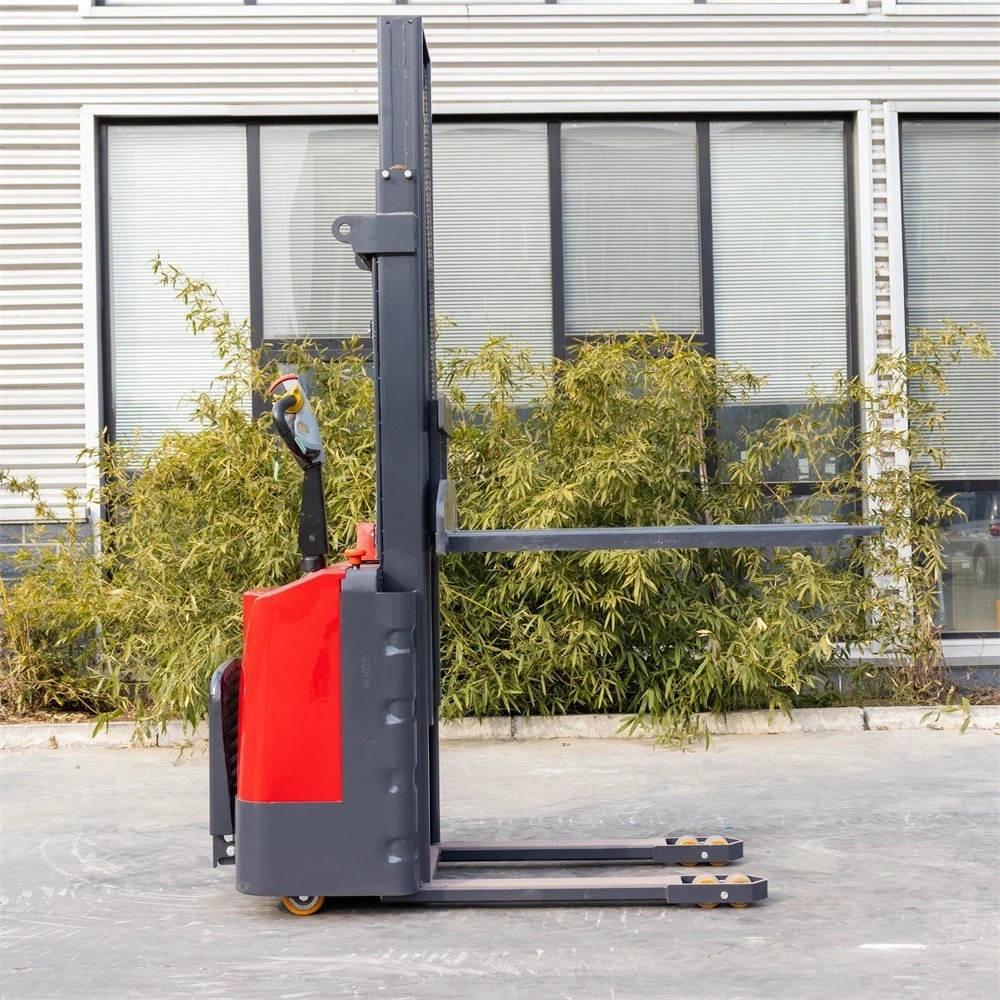 Warehouse Cargo Handling Mini Stacker, Standing Operation Stacking Vehicle