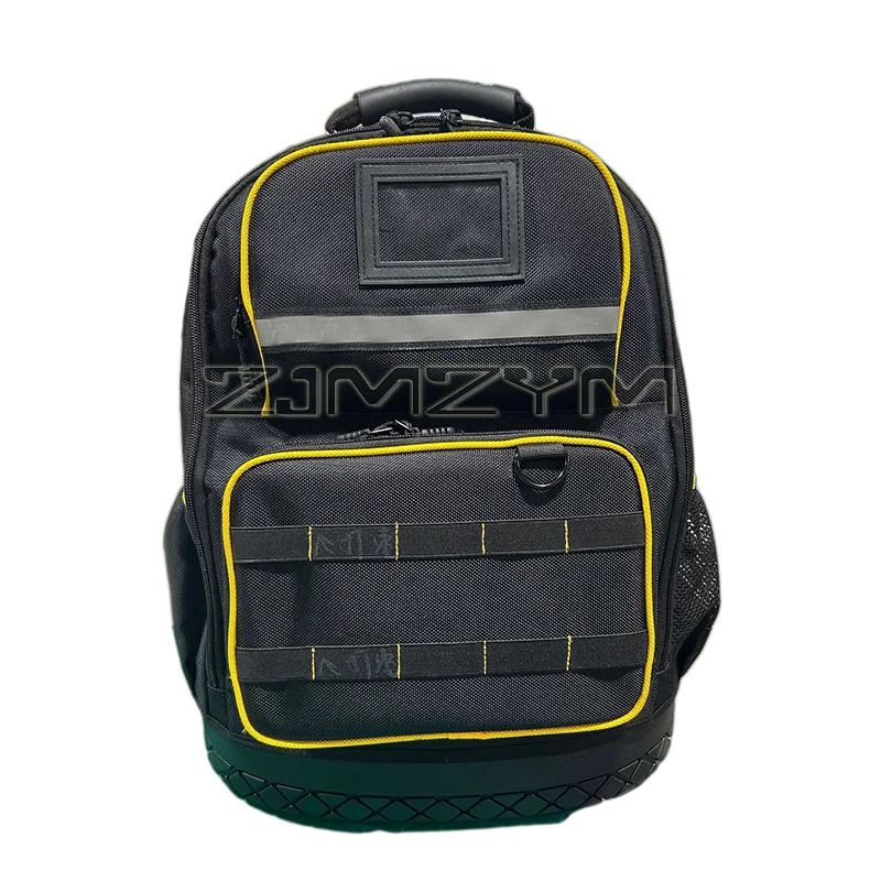 Double-back Tool Backpack, Portable Large Capacity Tool Storage Bag,Thickened Wear-resistant Toolkit for Electrician Maintenance