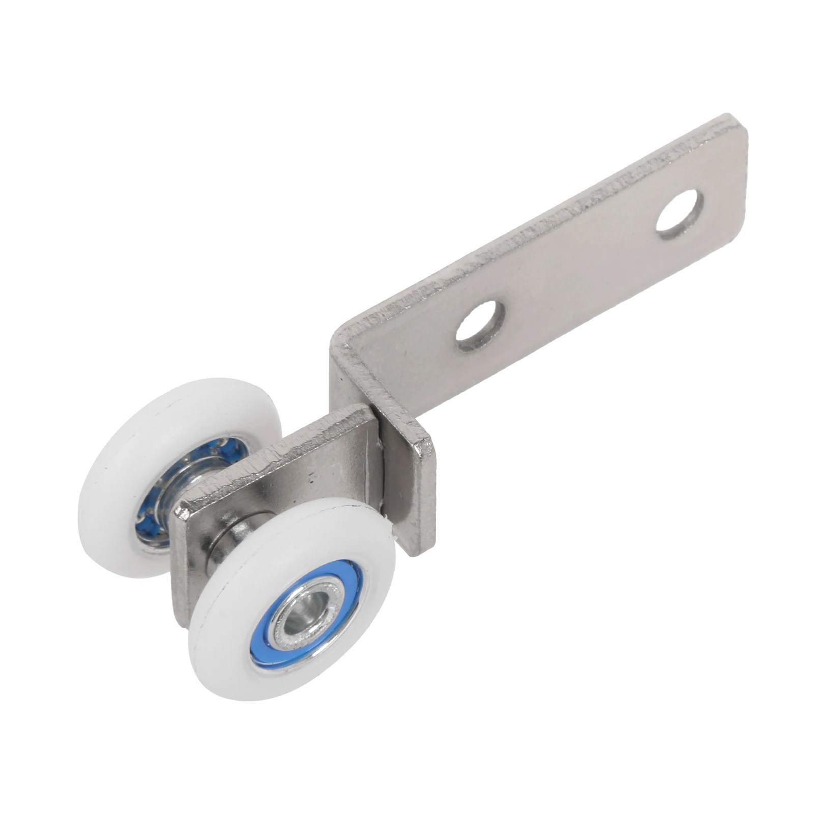 10x Bend Bar Hanging Wheel with Bearing Pulley Blocks for Glass Cabinet